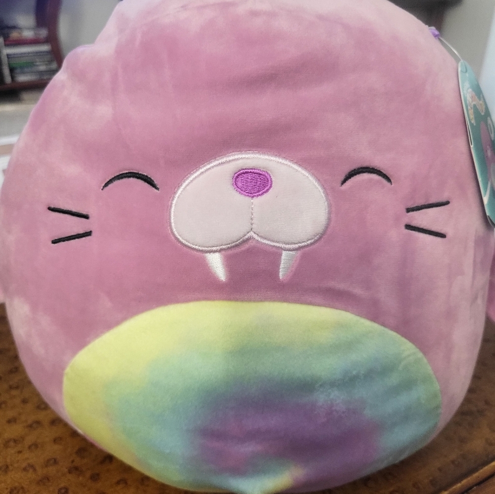 Squishmallows Purple Walrus Plush